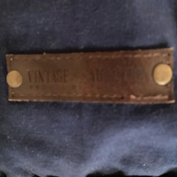 Vintage Addiction Men's Navy Blue Canvas Shaving/Toiletry Bag. New with Tag NWT - Picture 2 of 7